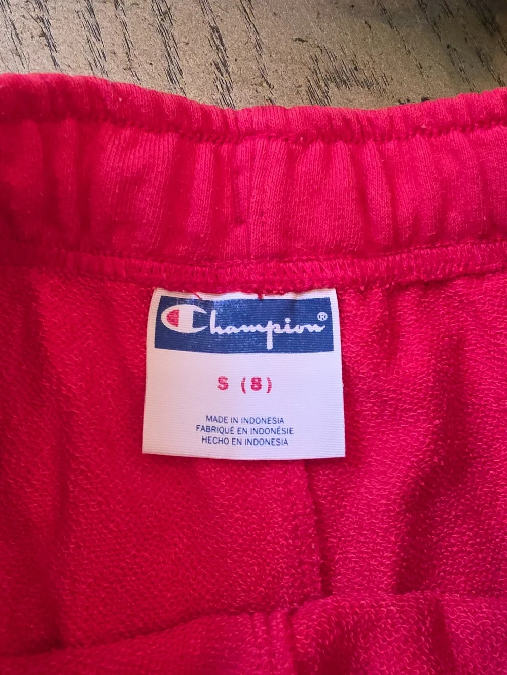 Champion Kids' Red Logo Athletic Shorts Size 8